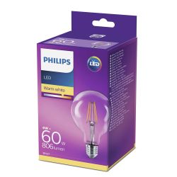 Philips Phil Amp Led Glob Fil 60W E27
