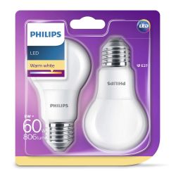 Philips Phil Amp Led Std Dep 60W E27X2