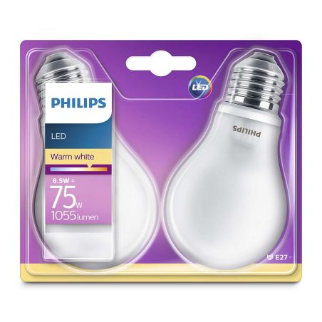 Philips Amp.Led 75W E27 X2