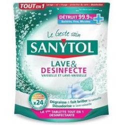 Sanytol X24 Tablettes Lave Vaisselle