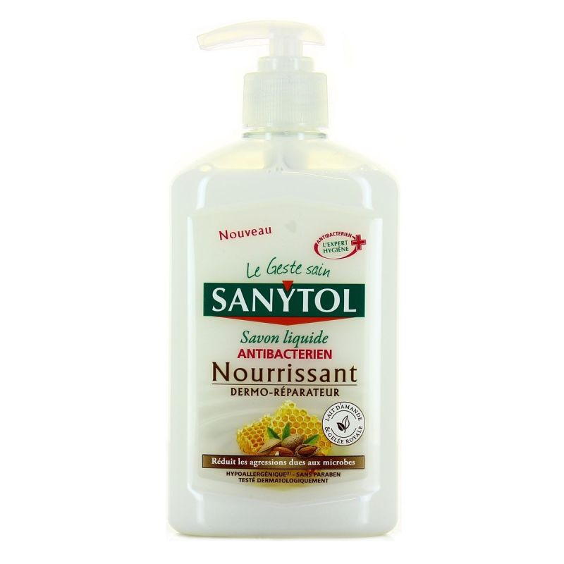 Sanytol Savon Liquide Mains Désinfectant Nourrissant : Le Flacon De 250 Ml