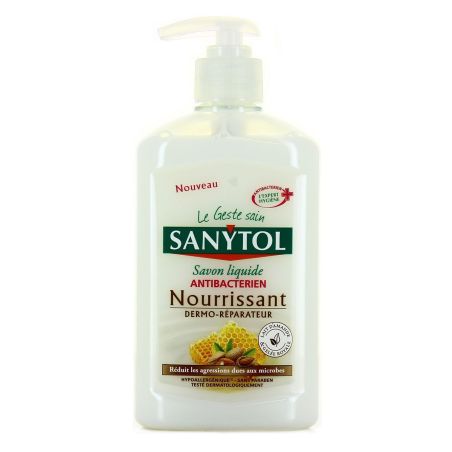 Sanytol Savon Liquide Mains Désinfectant Nourrissant : Le Flacon De 250 Ml