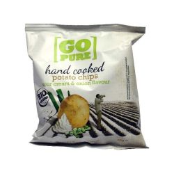 Go Pure 125G Chips Creme Oignon Bio Fresh Food Village