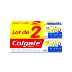 Colgate Lot.2 Dentifrice Total Blancheur 75Ml