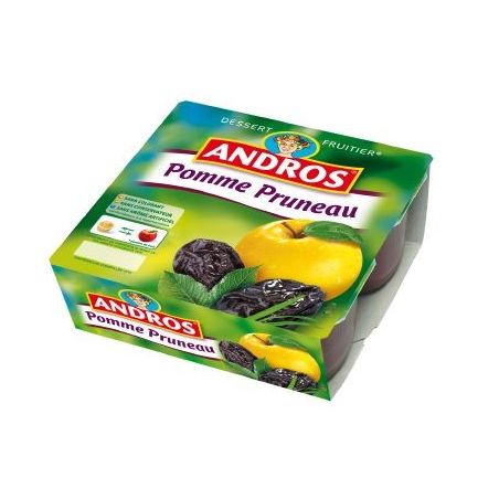 Andros 4X100G Compote Pomme/Pruneaux