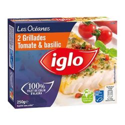 Iglo 250G Grillade Oceane Tomate/Basilic