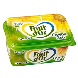 Fruit D'Or 250G Margarine Vegetale 1/2 Sel D Or