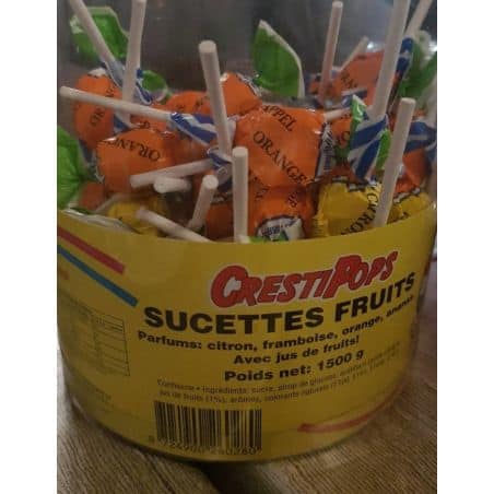 1Er Prix Tubo 150 Sucettes Fruits