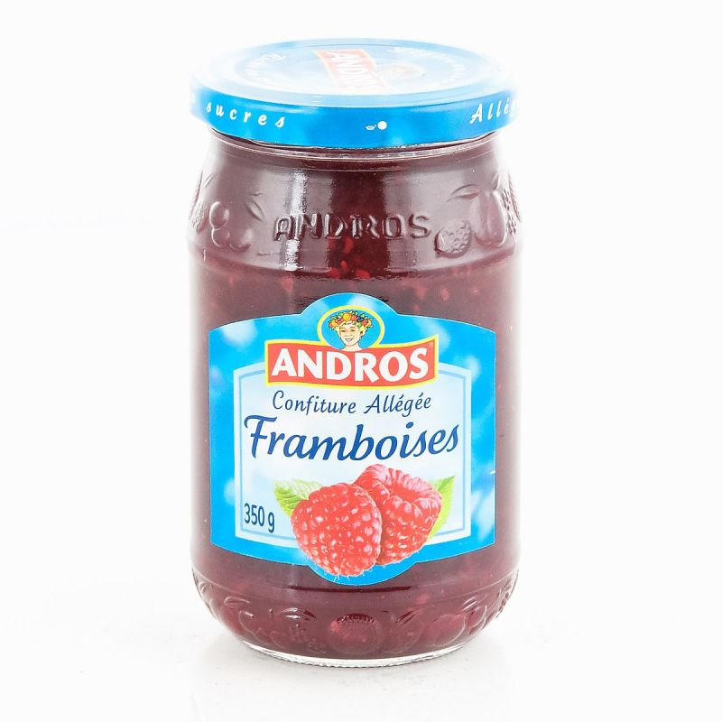 Andros Confiture Allégée Framboises : Le Pot De 350 G