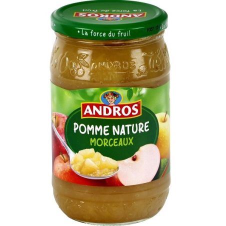 Andros Dessert Pomme Nature Avec Morceaux, En Bocal 740G