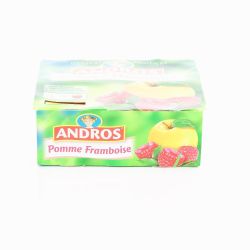 Andros 4X100G Compote Pomme/Framboise