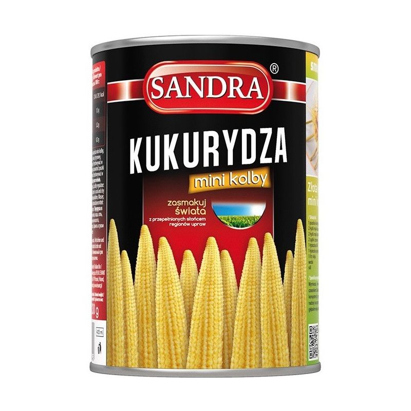 Sandra Canned Vegetables Mini Corn Cob 425Ml