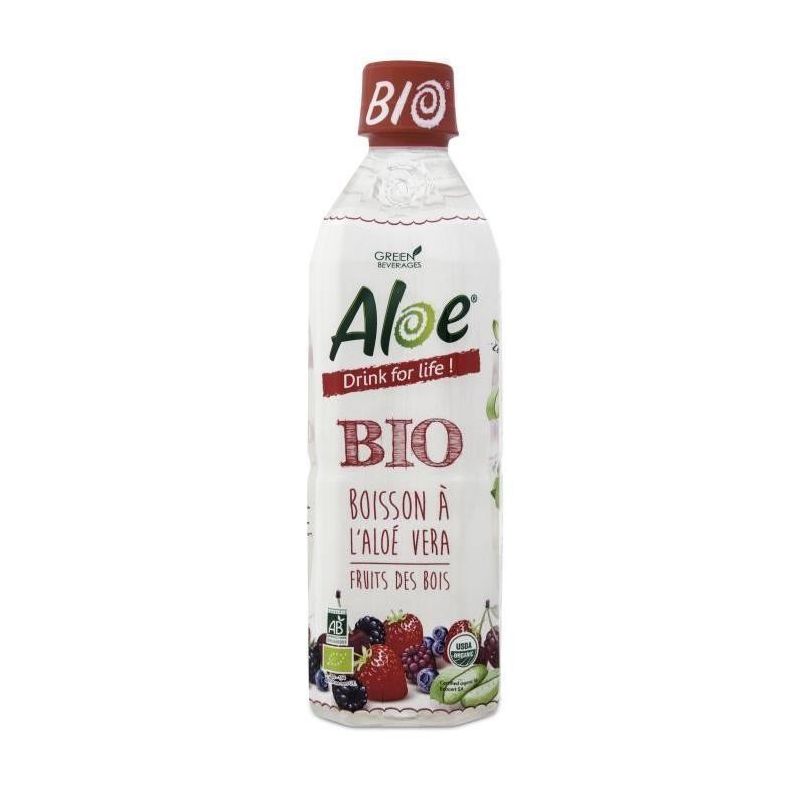 Green Beverages 500Ml Fruits Des Bois Bio Aloe