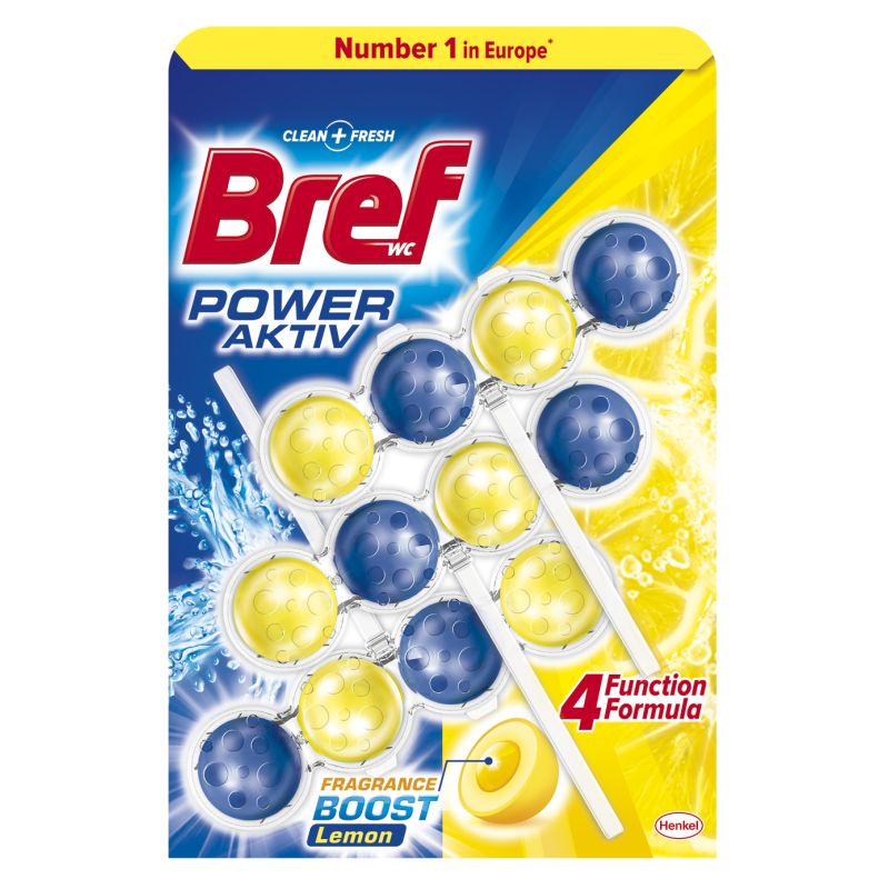 Bref Power Aktiv Lemon Wc Blok 3 X 50G