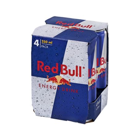Red Bull Boisson Énergisante : Le Pack De 4 Canettes 25Cl
