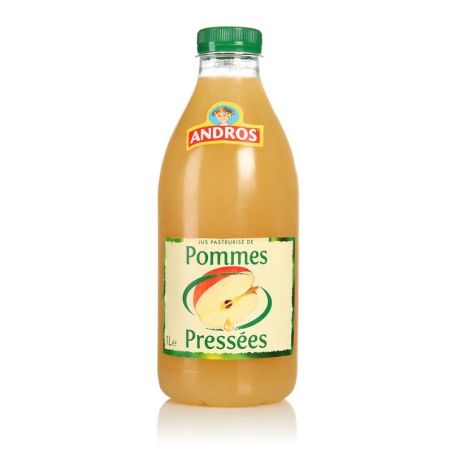 Andros Pet 1L Jus Pommes Pressées Sans Sucre Ajoutée