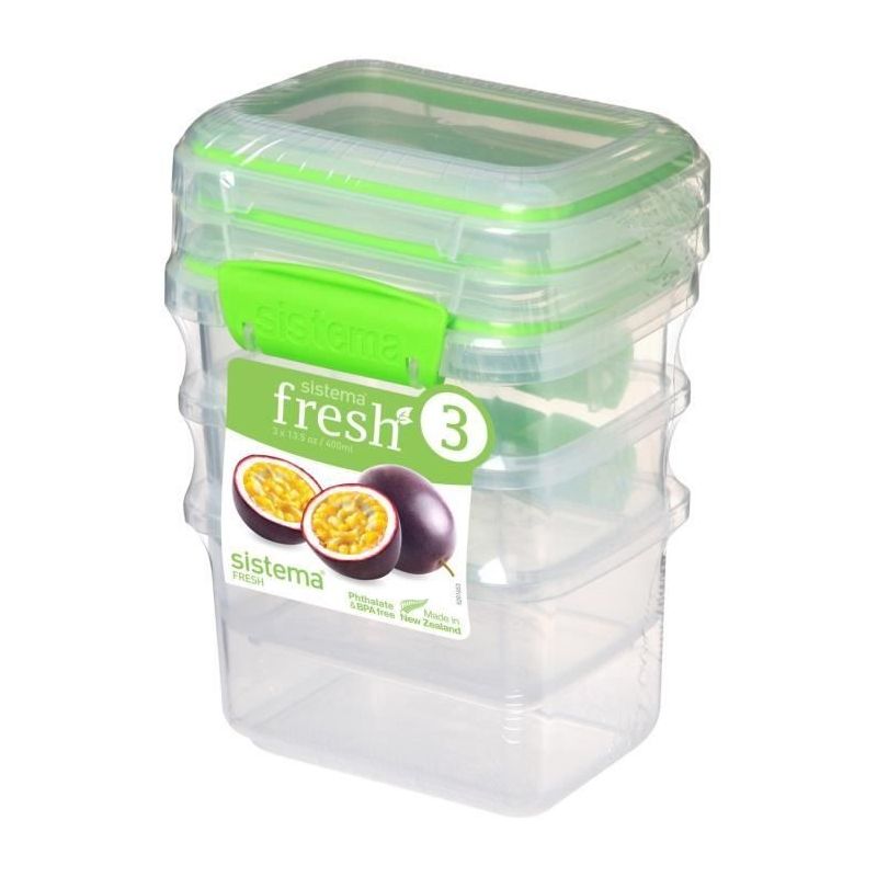 Sistema Lot 3 Boites Clips Fresh 400Ml