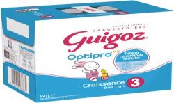 Guigoz Lait Bébé Liquide Dès 1 An : Les 6 Briques De 1 L