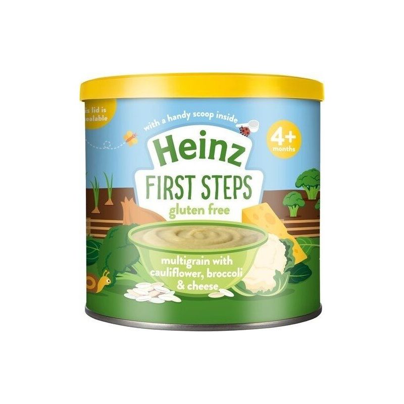 Heinz 4+ First Steps Multigrain Cauliflower Broccoli Cheese 200G