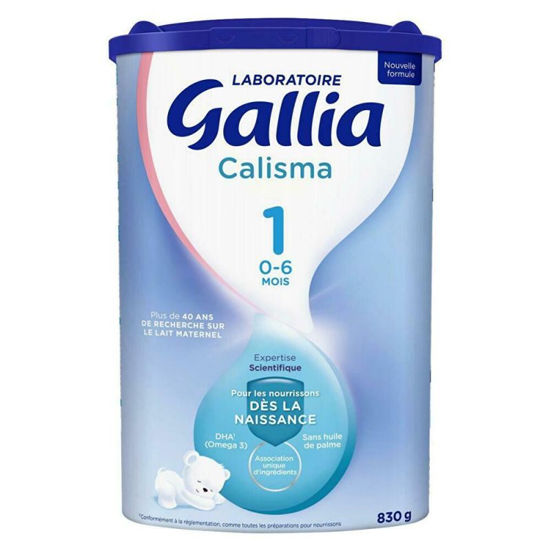 Gallia Calisma 1 Lait 1Er Âge En Poudre Dès La Naissance À 6 Mois : la boite de 830g