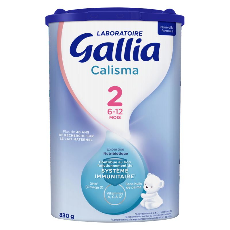 GalL'A Calisma 2 Lait 2Ème Âge En Poudre Dès 6 Mois 830G