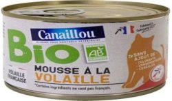 Canaillou Mousse à la volaille Bio pour chat 200G