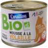 Canaillou Mousse à la volaille Bio pour chat 200G