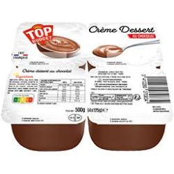 Top Budget Crème dessert au chocolat 4X125G
