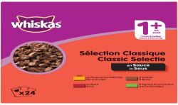Whiskas Sachets Repas Pour Chats Adultes Aux Viandes : Les 24 De 100 G