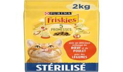 Friskies Croquettes Pour Chats Sterilisé Au Boeuf : Le Sac De 2Kg