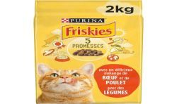 Friskies Croquettes Chats Au Boeuf/Poulet Et Légumes : Le Sac De 2 Kg