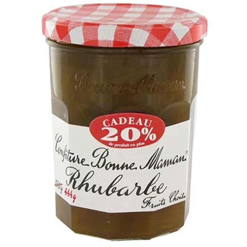 Bonne Maman Confiture Rhubarbe 370G + 20% Gratuit