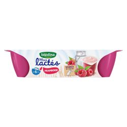 Blédina Les Mini Lactés Framboise De 6 À 36 Mois : Les 6 Pots De 55 G - 330 G