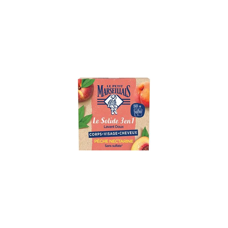 Le P'Tit MarseiL'Ais Solide 3 En 1 Peche Nectarine 80G