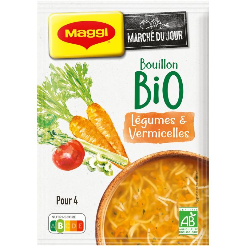 Maggi Potage bouillon de légumes Bio : le sachet de 60g