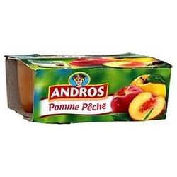 Andros 4X100G Compote Pomme Pêche