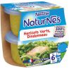 Naturnes Plats bébé dès 6 mois, haricots verts/dindonneau : les 2 pots de 200 g