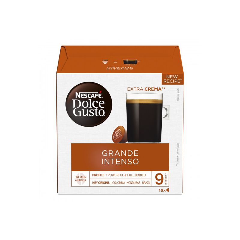 Nescafé Café capsules Compatibles Dolce Gusto Grande Intenso : la boite de 16 capsules 160G