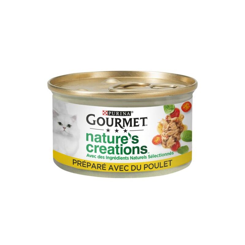 Gourmet Mini Bouchées : Poulet Garniture Epinards-Tomates 85G