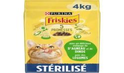 Friskies Pour Chats Stérilisés - À L'Agneau Et La Dinde Avec Des Légumes 4Kg