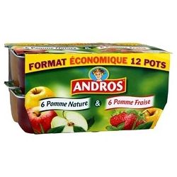 Andros Dessert Fruit 6 Pomme + Pomme/Frase 1,2Kg