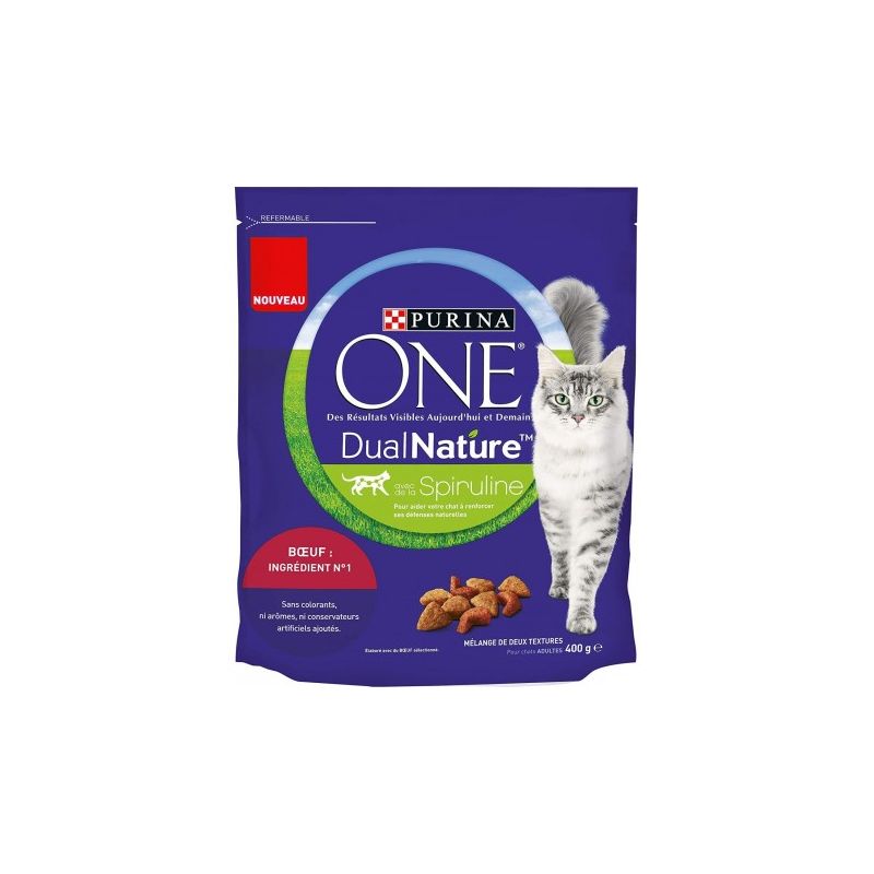 Purina One Adulte - Boeuf Avec De La Spiruline 400G