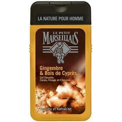 Le P'Tit MarseiL'Ais Zel Douche Homme Corps Cheveux Gingembre & Bois Cyprès 250 Ml