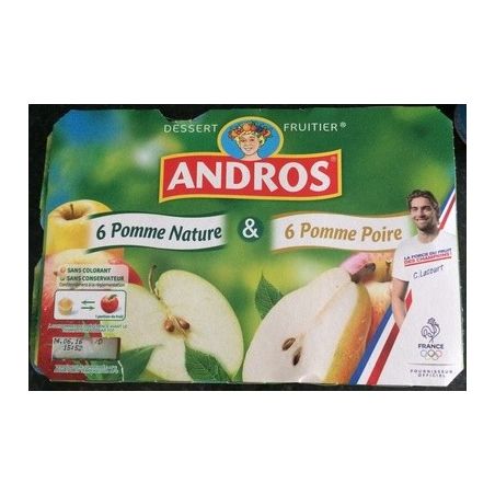 Andros Dessert Fruit.6 Pomme+6 Pomme/Poire 1,2Kg