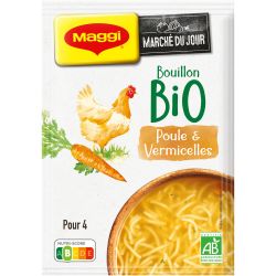 Maggi potage poule vermicelle Bio : la boite de 65g