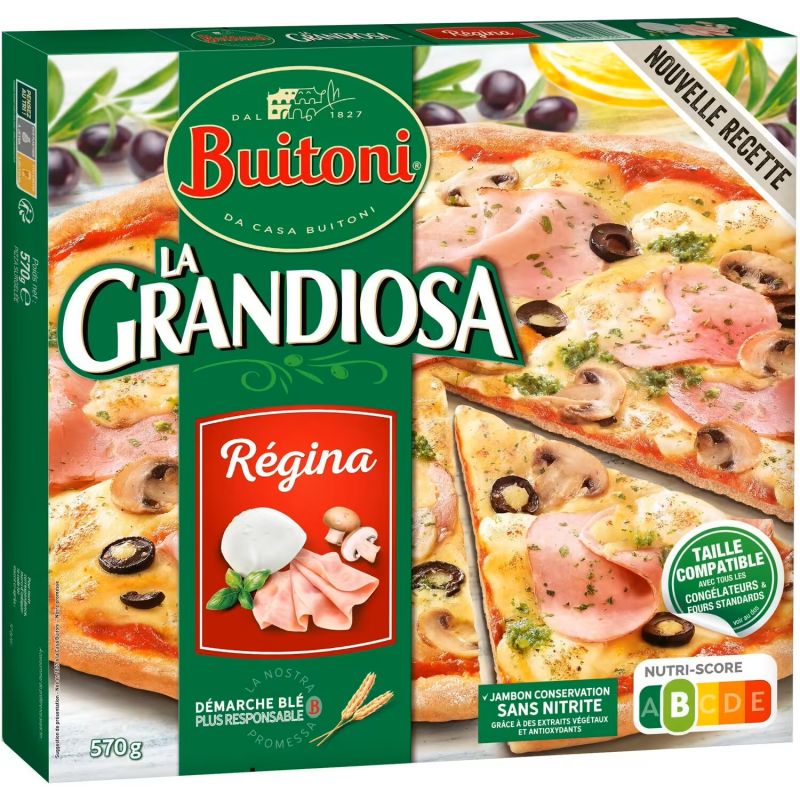 Buitoni Pizza Régina Pesto La Grandiosa : la boite de 570 g