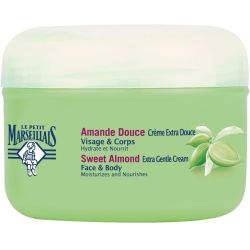 Le P'Tit MarseiL'Ais Extra Gentle Face & Body Cream Almond: 200ml jar