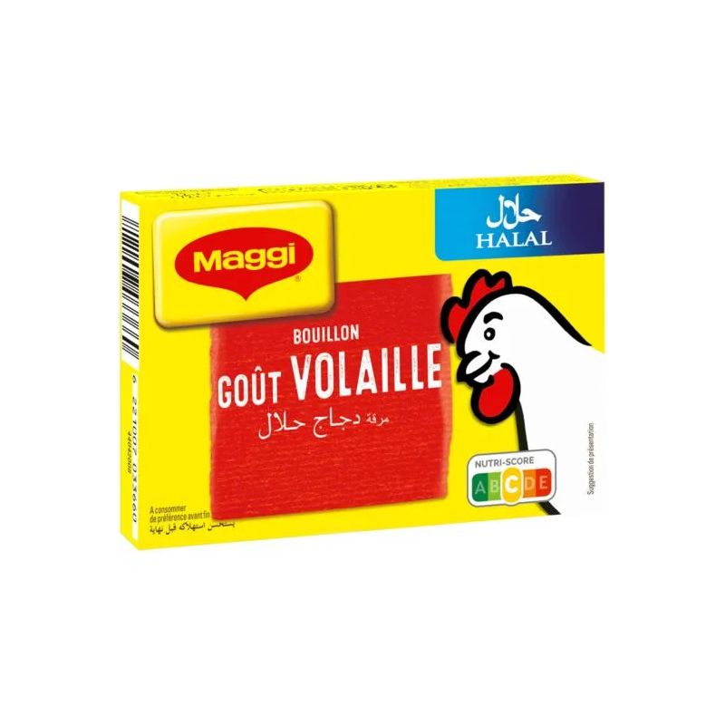 Maggi Bouillon halal de volaille : la boite de Cubes - 80 g