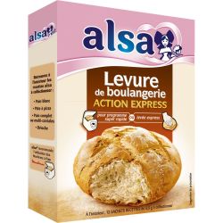 AL'A Levure De Boulangerie Déshydratée Action Express 12 Sachets 66G