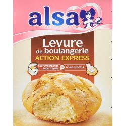 AL'A Levure De Boulangerie Déshydratée Action Express 12 Sachets 66G